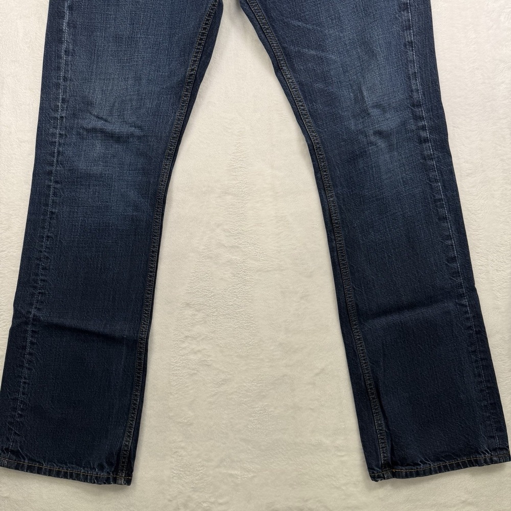 Levi's 527 Slim Bootcut Jeans Mens W34 L32 Light Blue Denim Casual Western - Picture 3 of 12